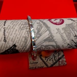 Crystal clear baguette formal bracelet